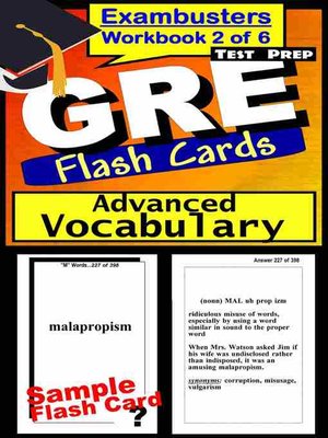 cover image of GRE Test Advanced Vocabulary 2&#8212;Exambusters Flashcards&#8212;Workbook 2 of 6